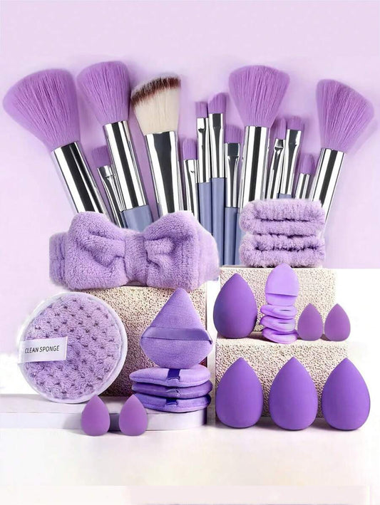 33-Piece Makeup Brush and Sponge Set