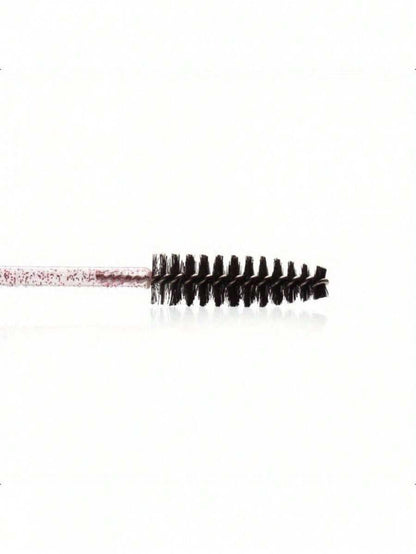 100-Piece Disposable Eyelash Brush Set with Container