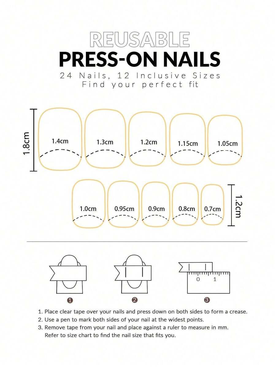 24-Piece Orange Pumpkin Plaid Short Square Press-On Nails